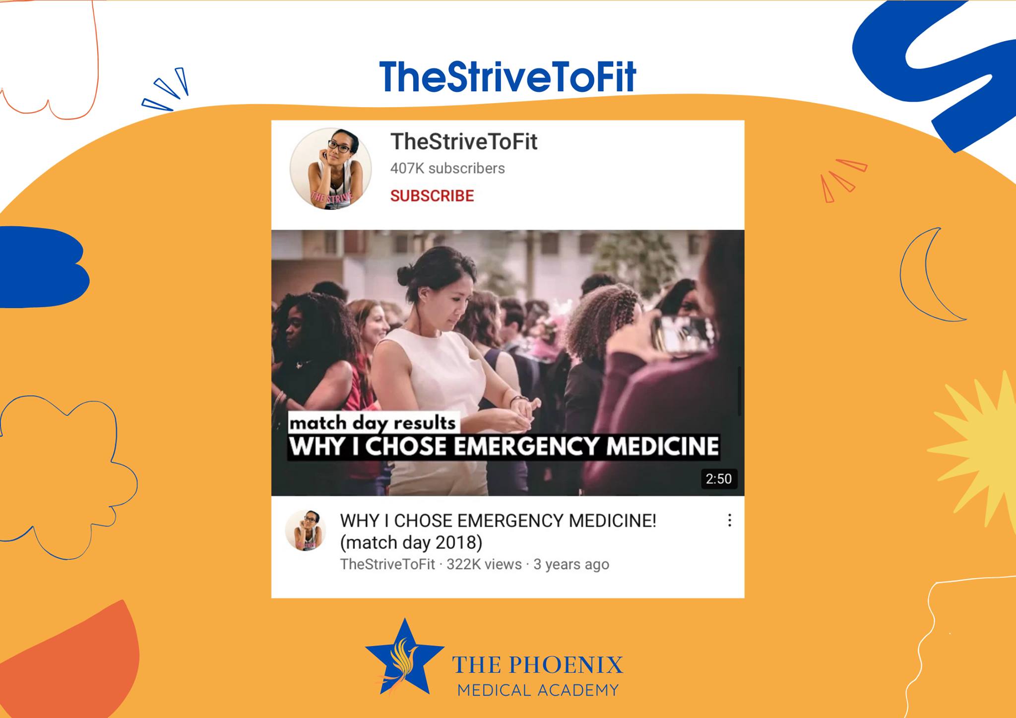 TheStriveToFit - Một kênh Youtube của một cô gái nhỏ nhắn, dễ thương người Mỹ gốc Hàn - Jamie, đang là bác sĩ nội trú chuyên ngành Hồi sức - Cấp cứu ở New York.