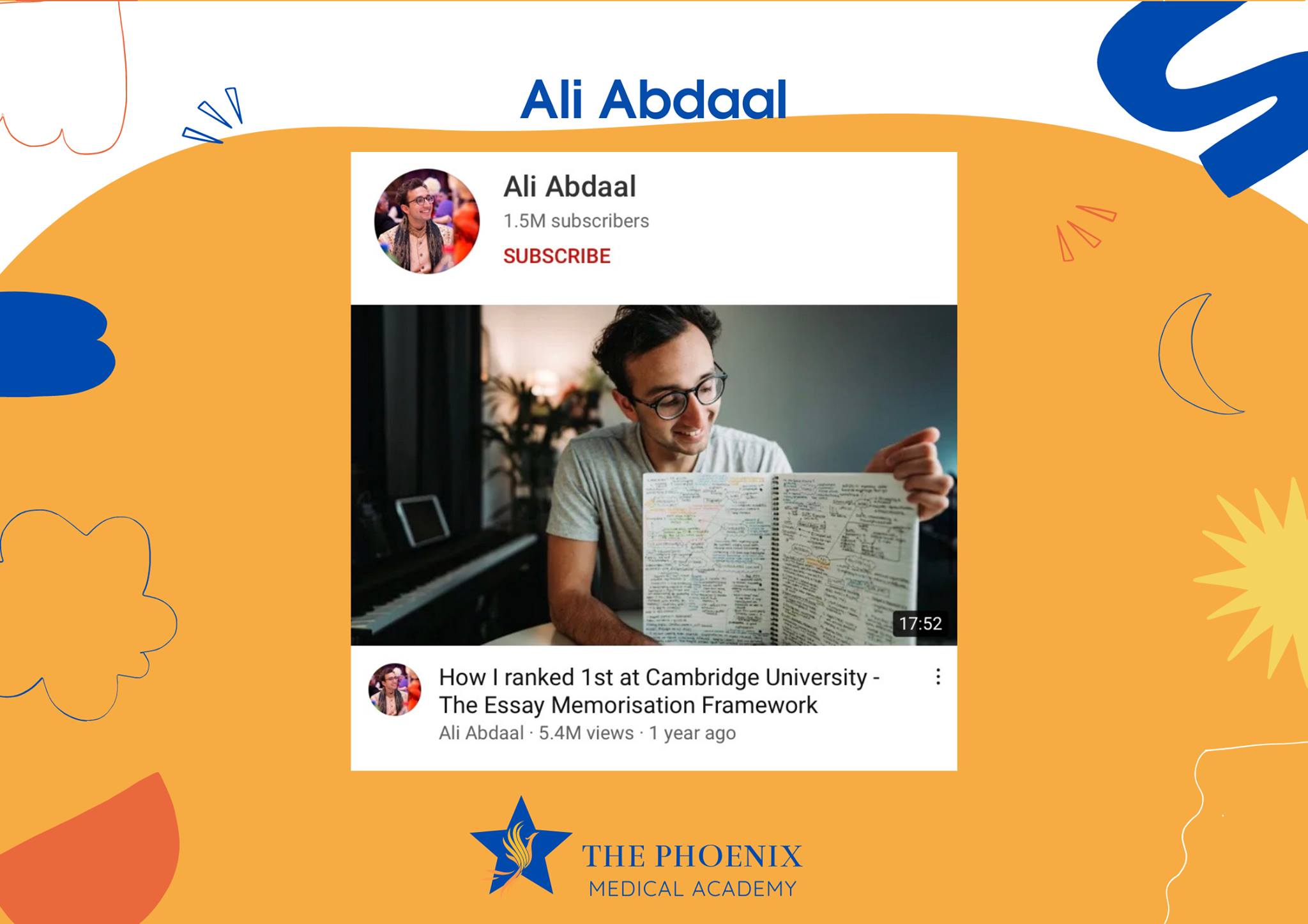 Ali là một bác sĩ trẻ người Anh, tốt nghiệp trường Y khoa Cambridge và cũng là một trong những bậc thầy làm việc hiệu suất cao.