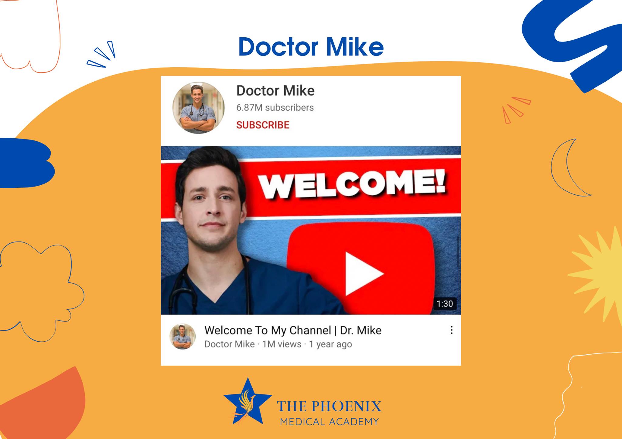 Dortor Mike là một trong những Doctor - Youtuber thành công nhất ở đất Mỹ