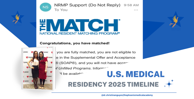 U.S. MEDICAL RESIDENCY 2025 TIMELINE - Dr. Christina Nguyen