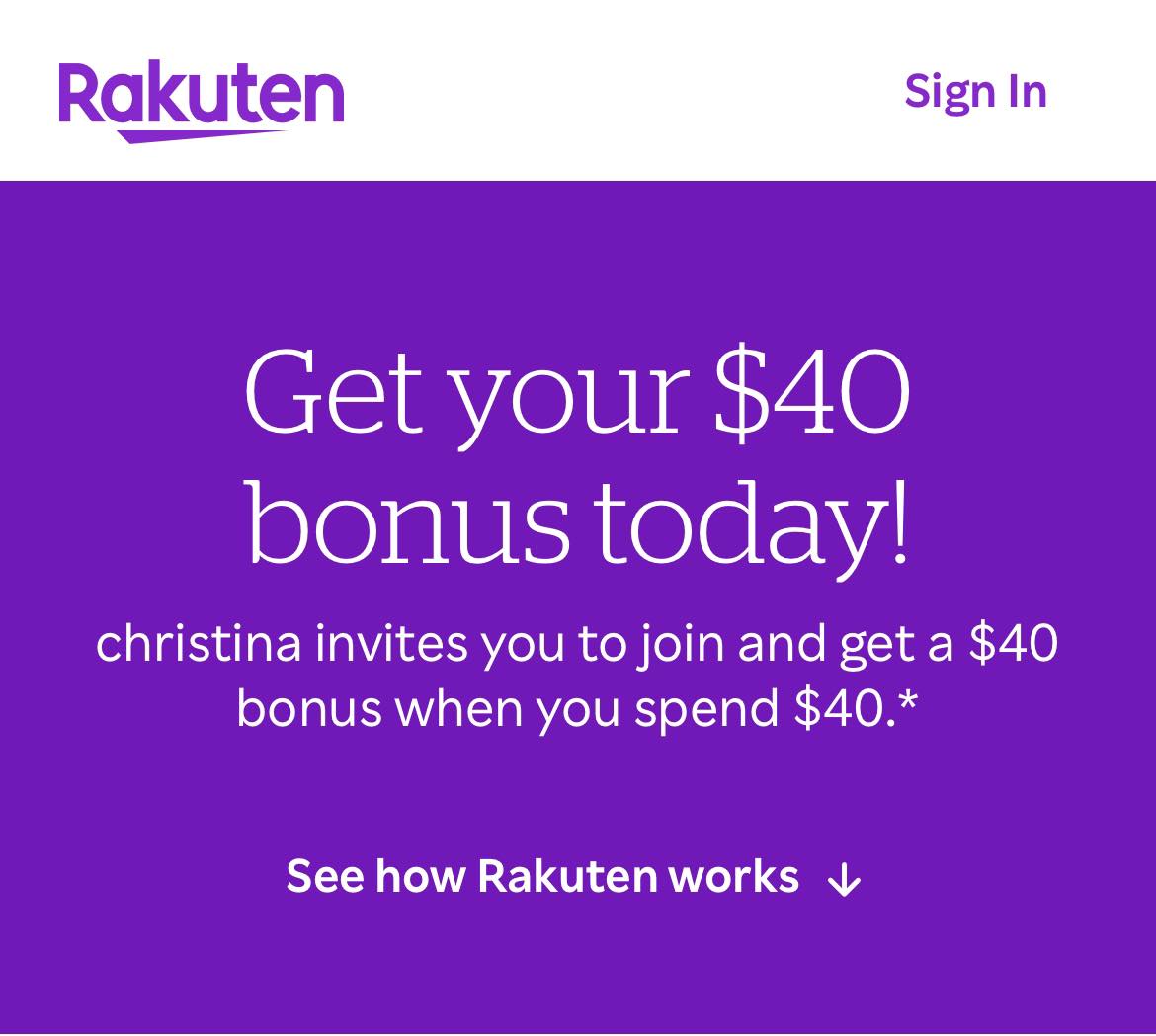 rakuten cashback